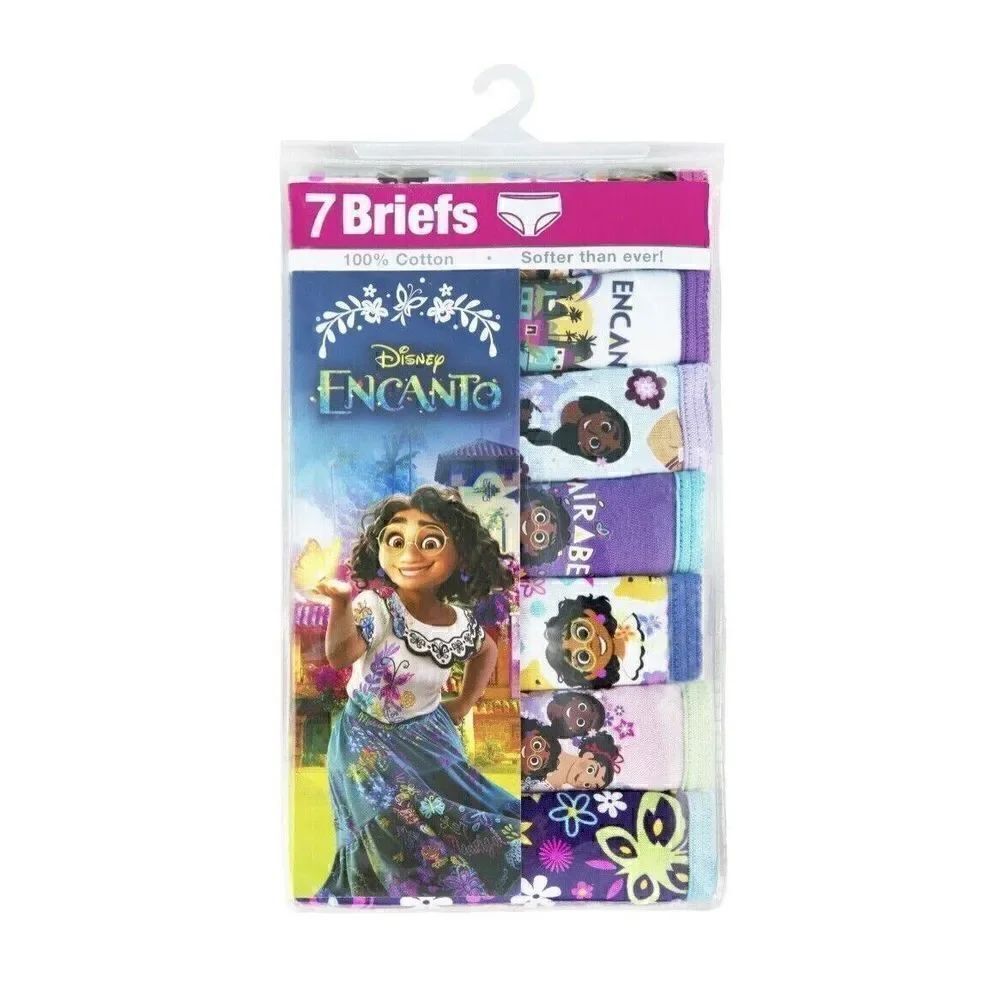 Disney ENCANTO Girls Size 4 Briefs 7 pack NEW